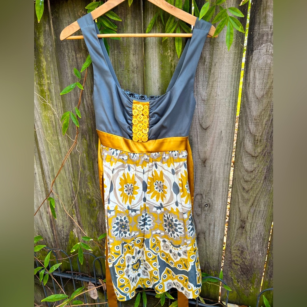 RARE! Bow & Arrow Button Detail Mini Dress
